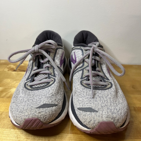 WOMEN'S Brooks Adrenaline GTS XX 20 Gray Purple Running Shoes Cushion Size 8 - Picture 3 of 16